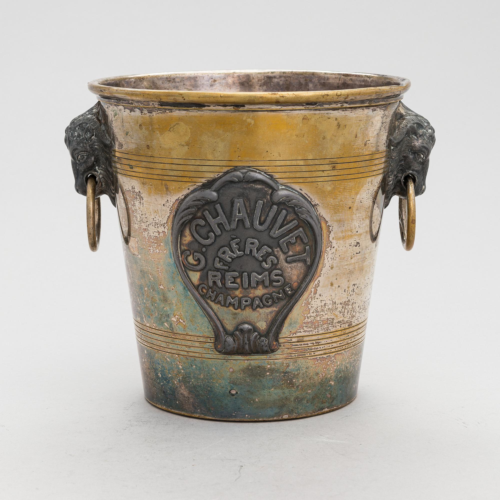 Champagne cooler, G. Chauvet, Argit, France 1930s.