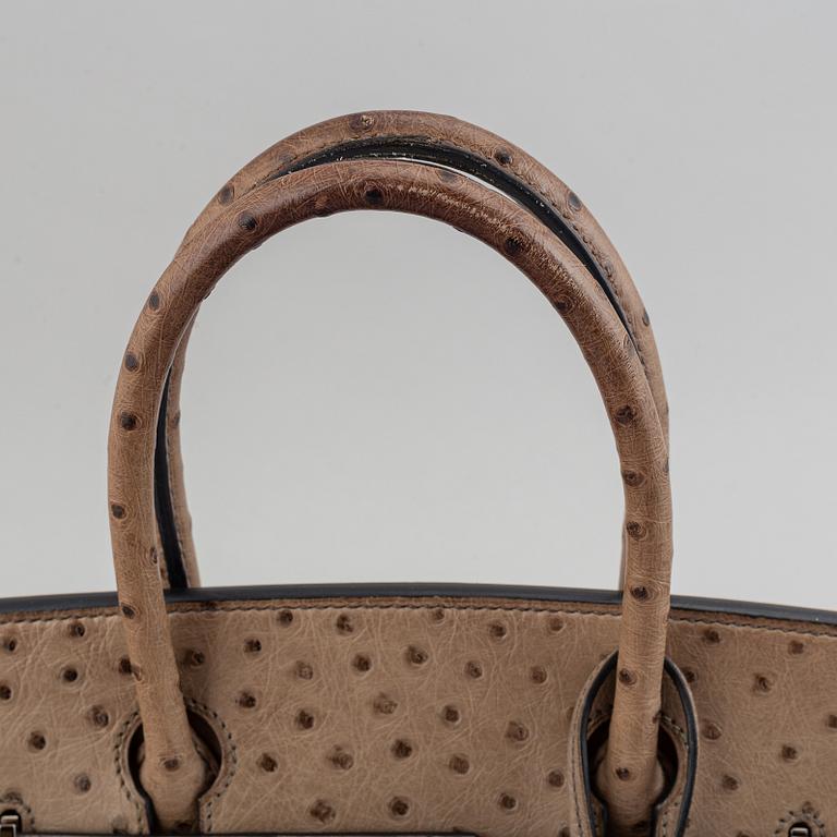 HERMÈS, väska, "Birkin 30", ostrich 2013.