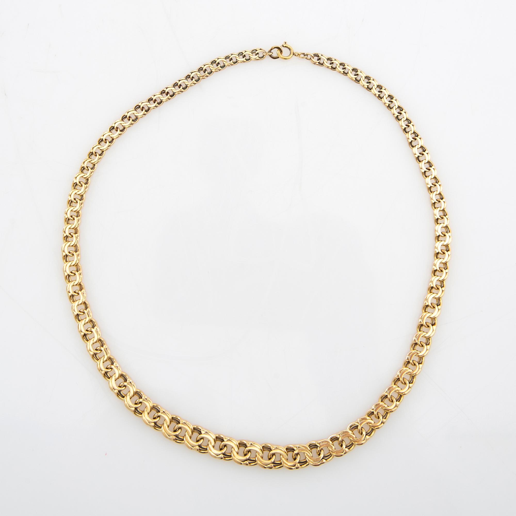 Necklace Bismarck link 18K gold, Maj-Lis Löpp Stockholm 1953.