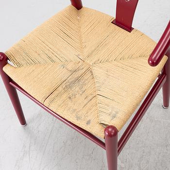 Hans J. Wegner, three  model CH-24/"Wishbone Chair", Carl Hansen & Son, Denmark.
