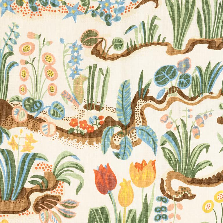 Josef Frank, gardin/draperi, "Primavera", Svenskt Tenn.