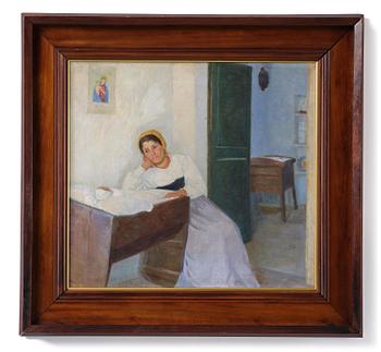 699. Marie Martha Krøyer, "Italienska med barn" (Modersglädje).