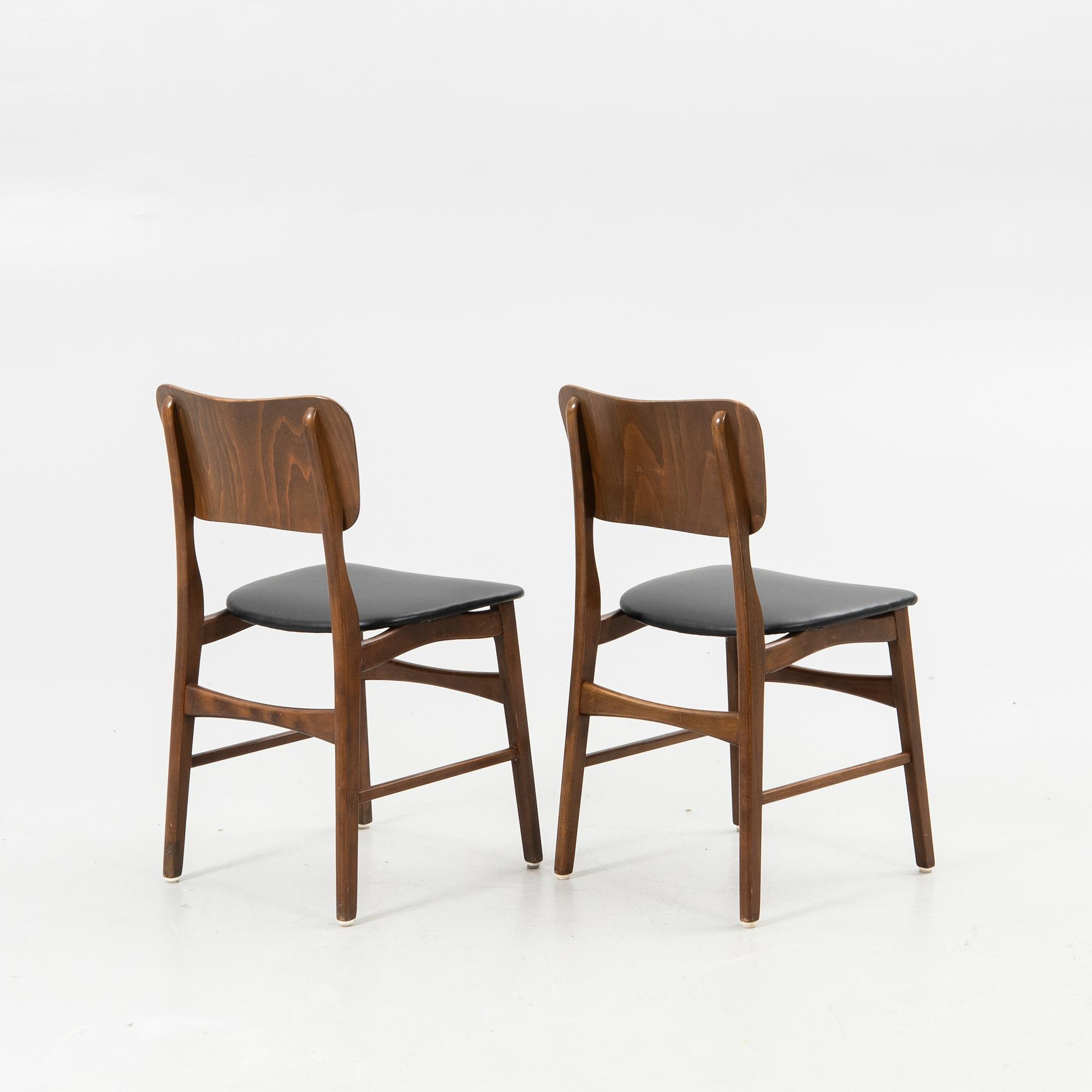 Ib Kofod-Larsen, chairs, a pair, Denmark, mid-20th century.