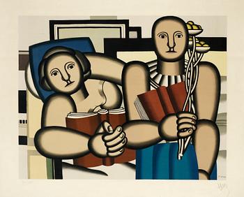 350. Fernand Léger (After), "La lecture".