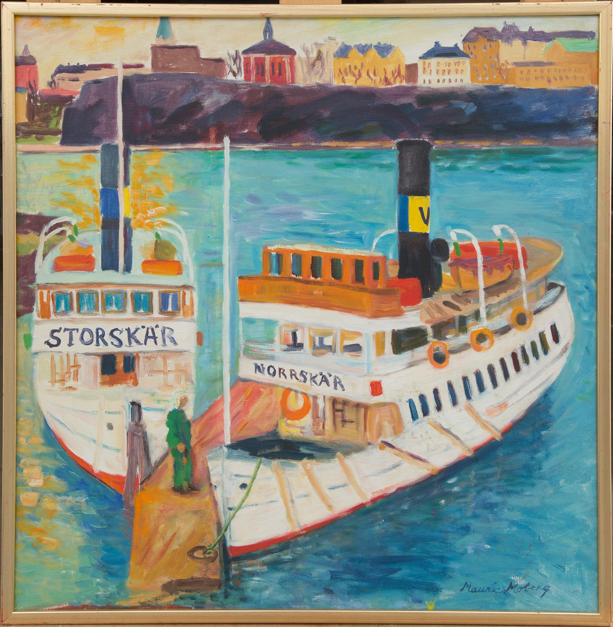 MAURICE MOBERG, olja på duk, signerad.