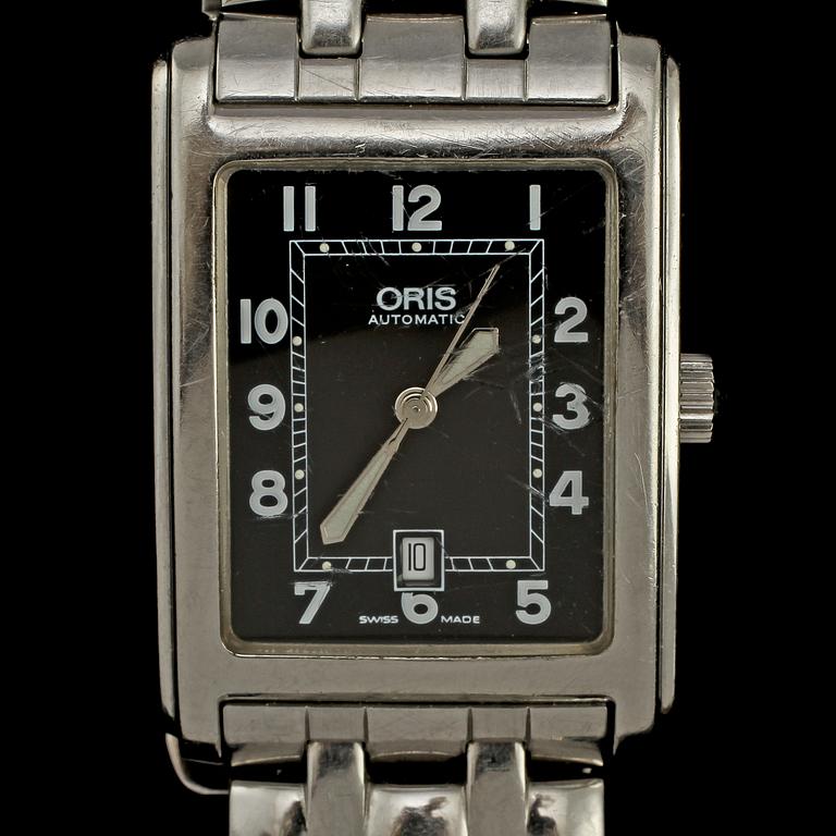 HERRARMBANDSUR, Oris, Culture Rectangular Date. Vikt 103 g.