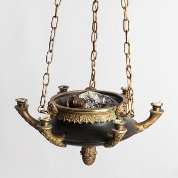 An Empire style chandelier, early 20th Century.