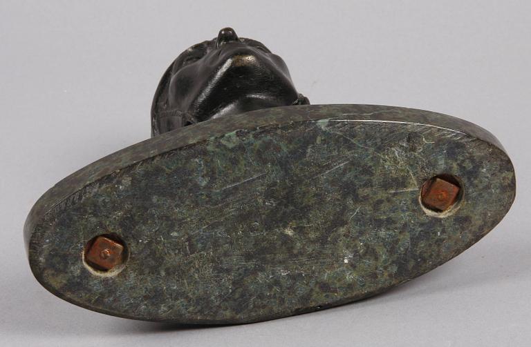 OKÄND KONSTNÄR, skulptur, brons. 1900-talets början.