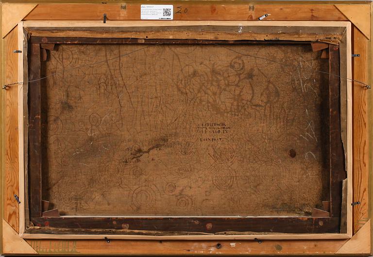 OIDENTIFIERAD KONSTNÄR, olja på duk, signerad D MacGregor, otydligt daterad, Storbritannien 1800-tal.