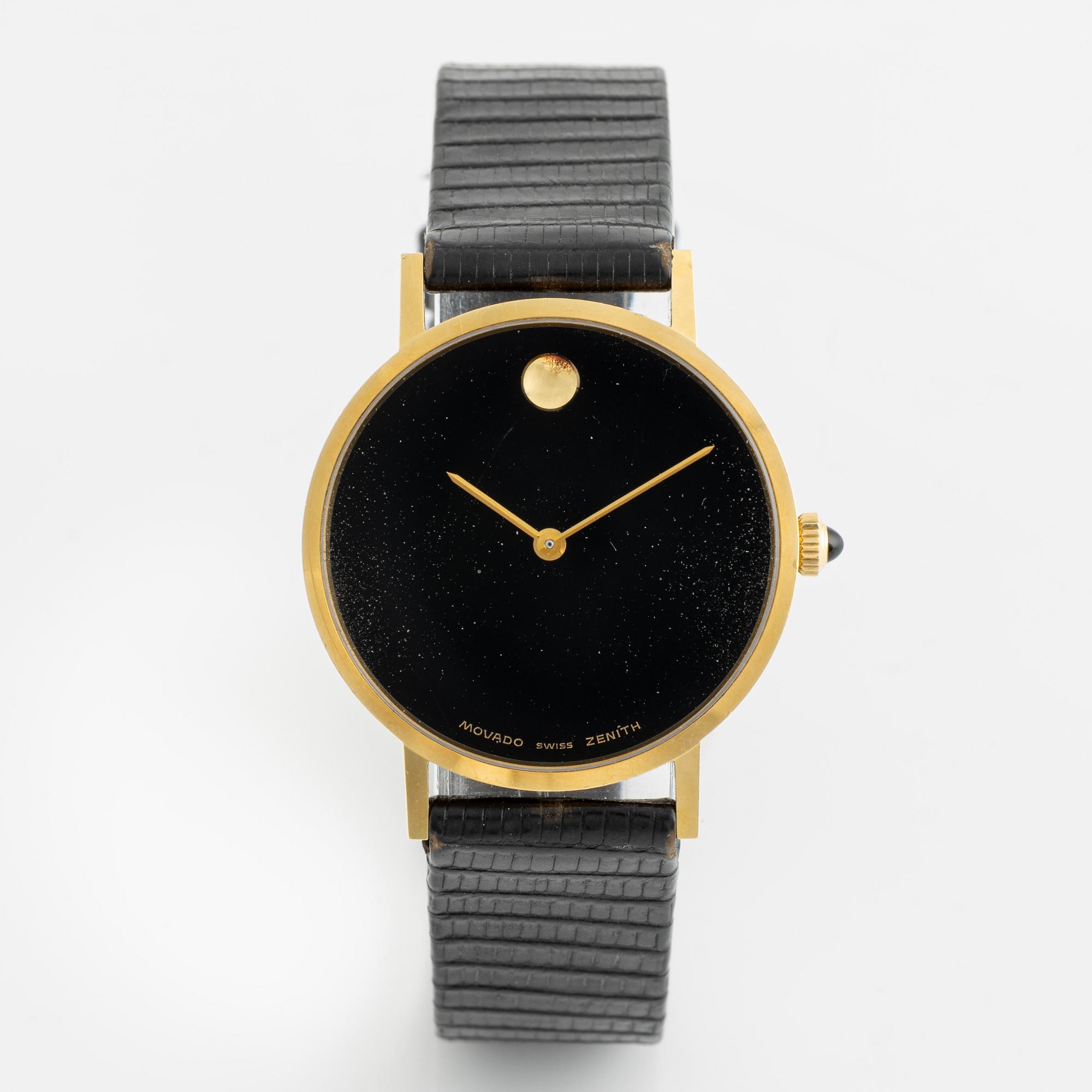 Montre Zenith Movado Museum - Cadran Noir Iconique - 31 Mm - Mouvement Quartz - Occasion