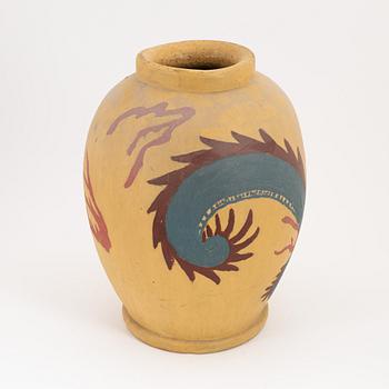 A stonware vase from Höganäs, 20th Century.