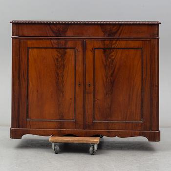 A mahogany cupboard, second half of the 19th century.