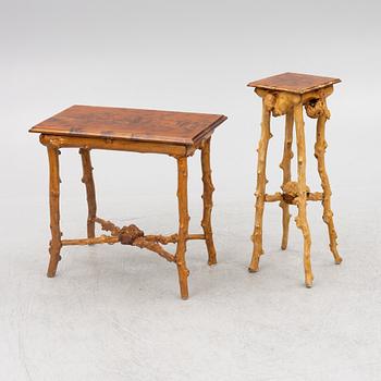 Furniture set, bentwood, 6 pieces, first half of the 20th century.