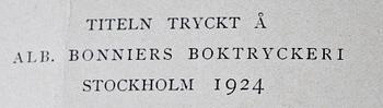 VÄRLDSATLAS, Bonniers 1924.