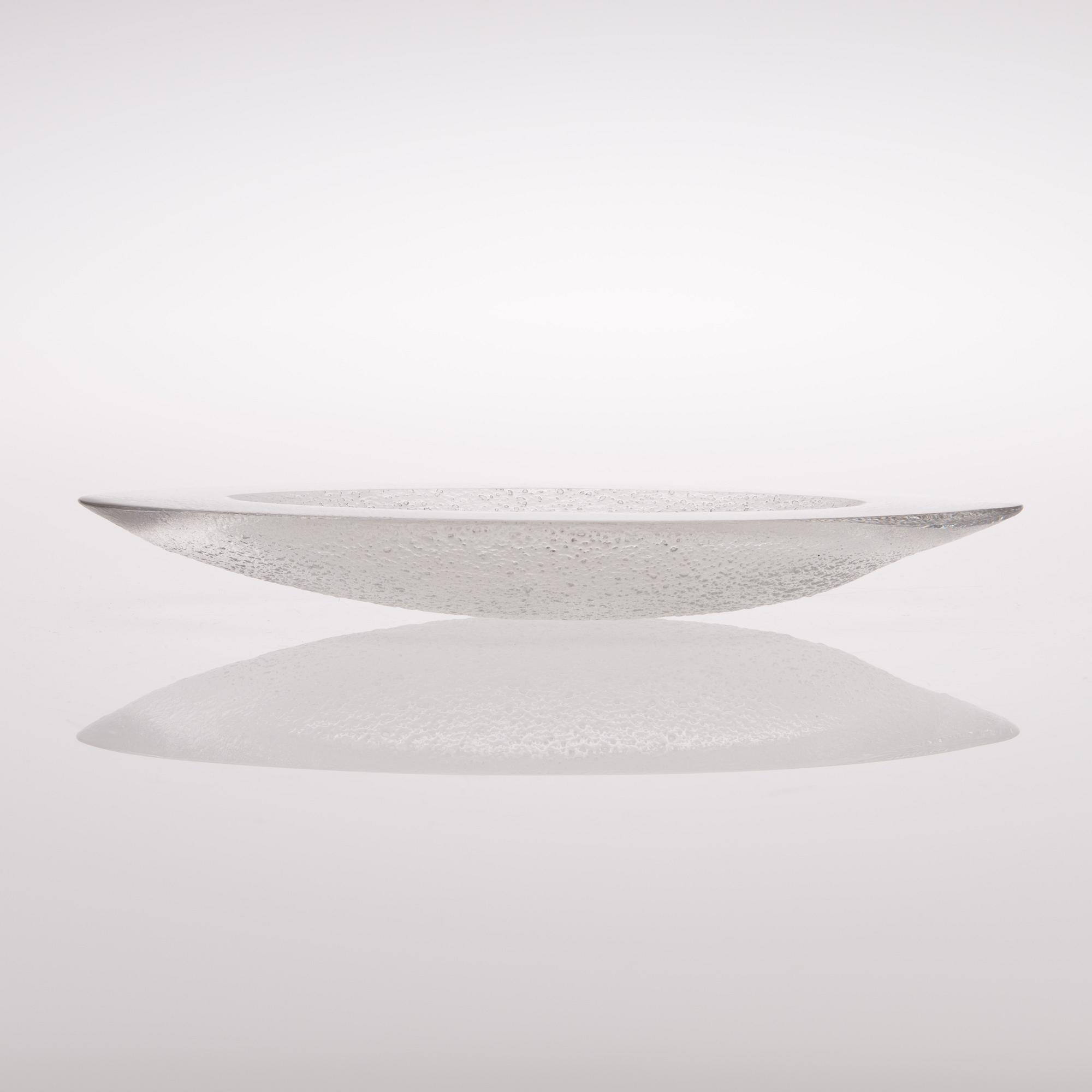 TAPIO WIRKKALA, GLASSKULPTUR. Signerad Tapio Wirkkala Iittala 3587.