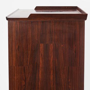 Carl Malmsten, a rare rosewood chest of drawers, Sweden, 1950s.