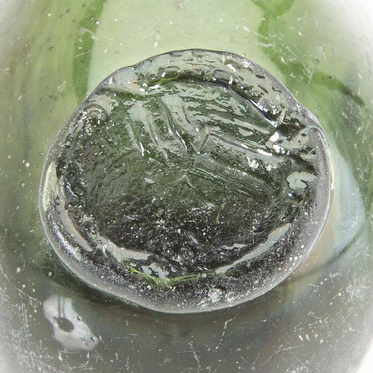 Jöran Pilgren, flaska Skånska Glasbruket tidigt 1700-tal.