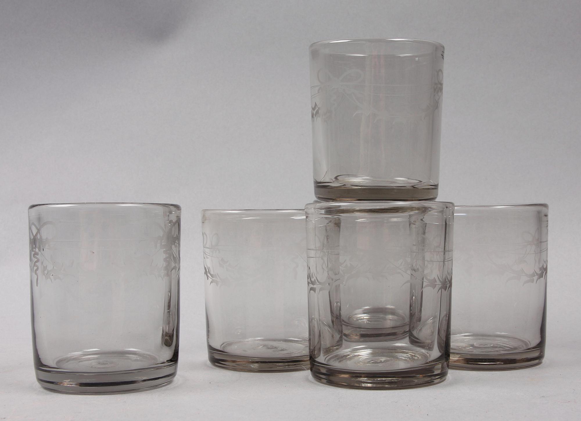 SELTERSGLAS, 6 st, gustaviansk stil. Reijmyre.