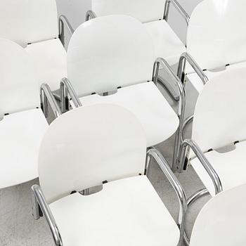 Afra & Tobia Scarpa, eight 'Dialogo' armchairs from B&B Italia.