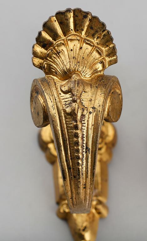GARDINOMTAG, 6 st, brons, 1800-talets andra hälft.