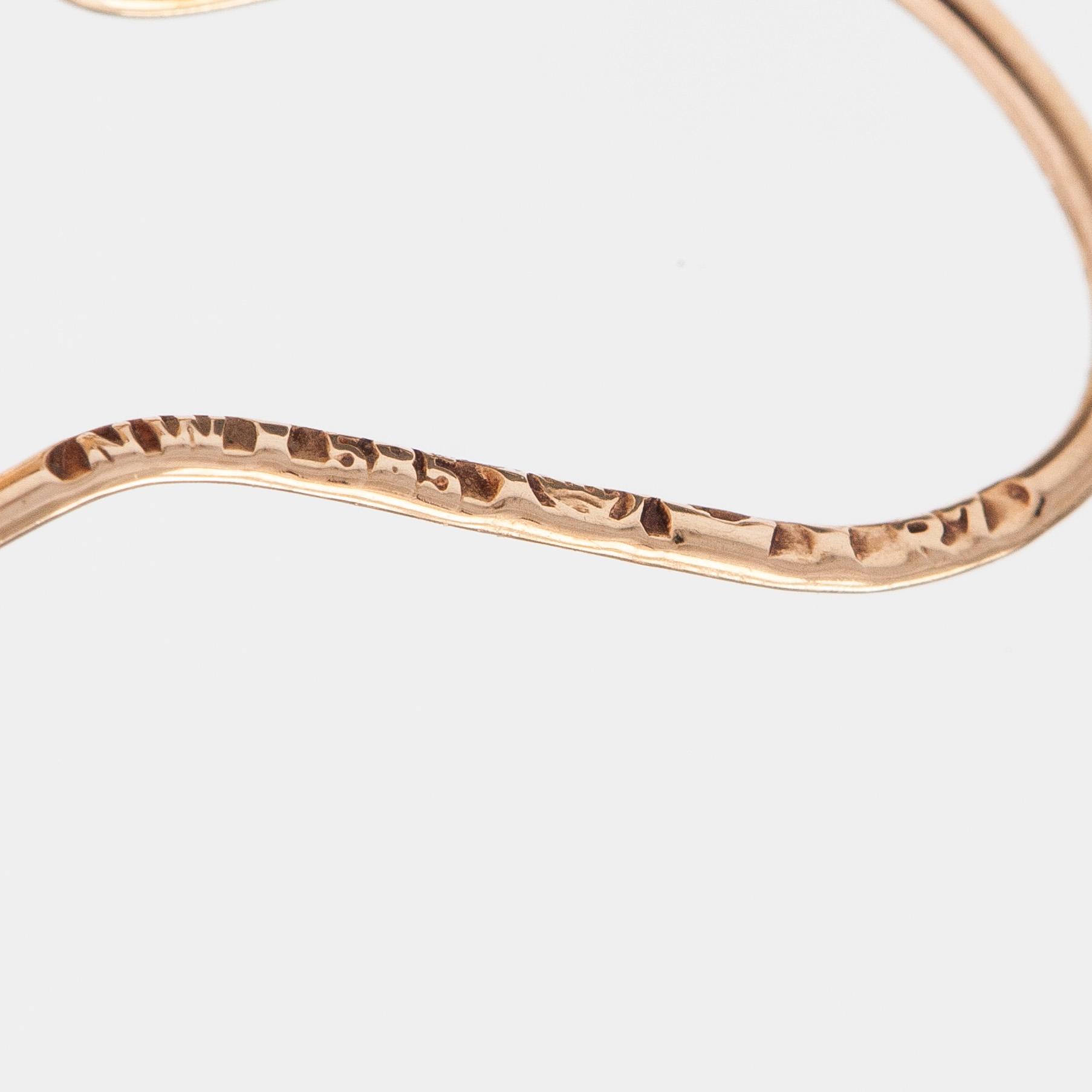 Liisa Vitali, örhängen "Pitsi", 14K guld. Westerback, Helsingfors 1970.