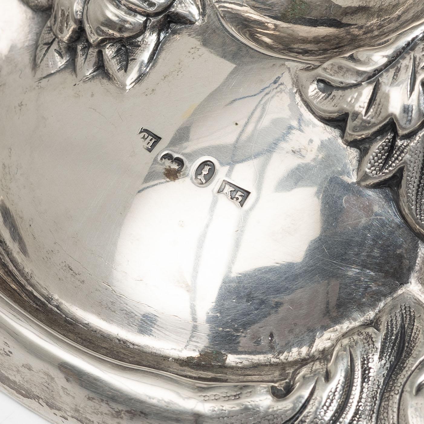 Christian Hammer, a silver liophane-screened reading-candlestick, Stockholm 1864.