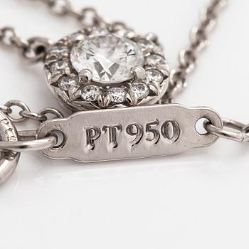 Tiffany & Co, kaulakoru, "Soleste", platinaa ja timantteja.
