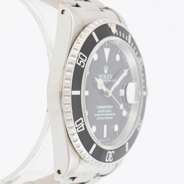 Rolex, Submariner, wristwatch, 40 mm.