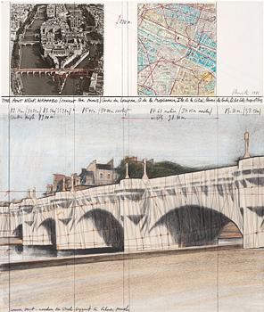 463. Christo & Jeanne-Claude, "The Pont Neuf, Wrapped (Project for Paris)".