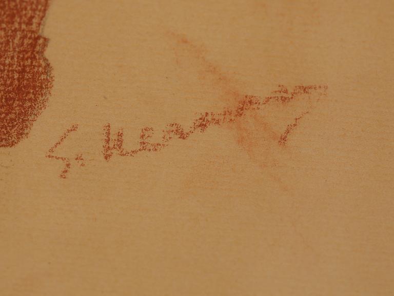 EINAR NERMAN, krita, signerad.