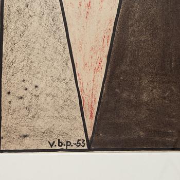 VILHELM BJERKE-PETERSEN, blandteknik, signerad och daterad- 53.