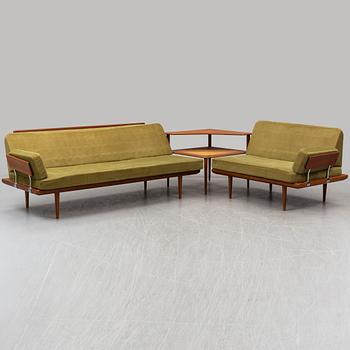 PETER HVIDT & ORLA MØLGAARD NIELSEN, a sofa group of three parts, "Minerva", France & Daverkosen, Denmark.