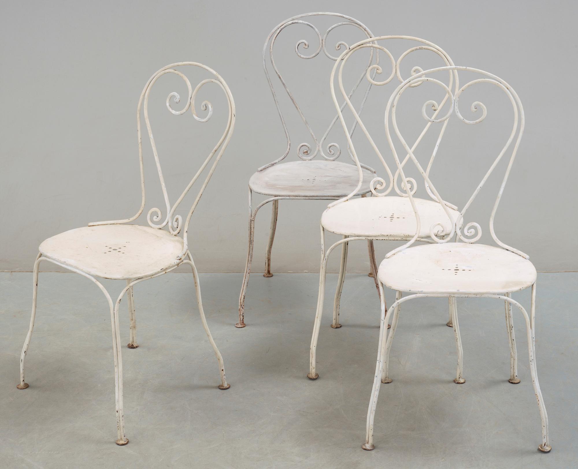 CAFÈSTOLAR, 4 st, 1900-tal.