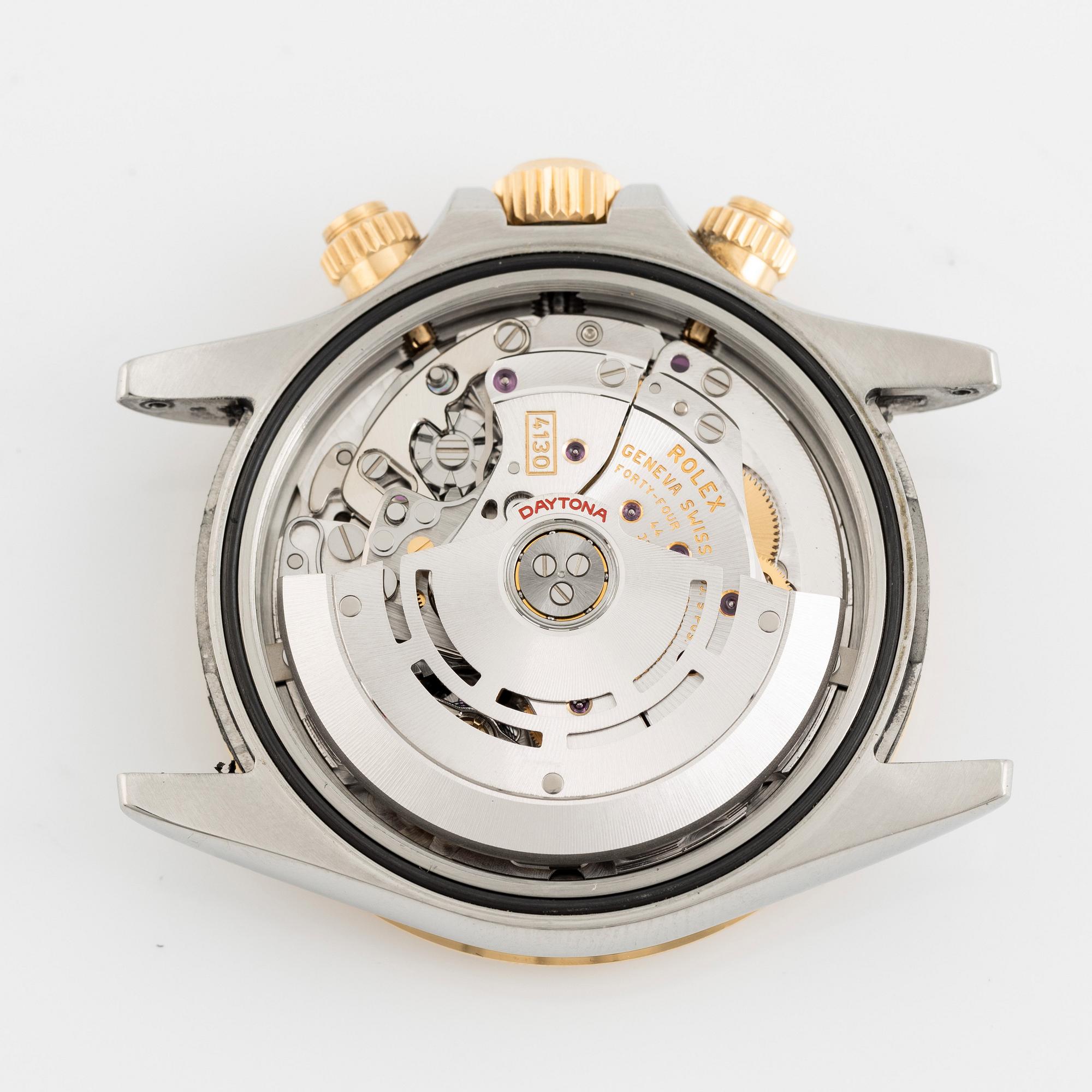 Rolex, Cosmograph, Daytona, "Arabic Racing Panda Dial", wristwatch. 40 mm.