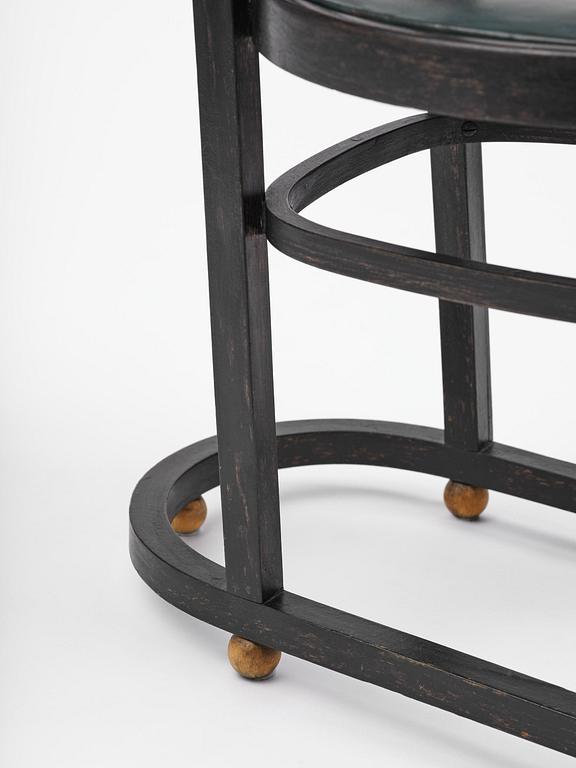 Carl Bergsten, stol, Gemla Leksaksfabrik, Diö, för Konst- och industriutställningen, Norrköping, 1906.