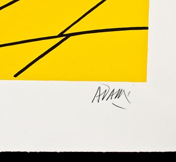 VALERIO ADAMI, färglitografi, sign och numr 35/50.