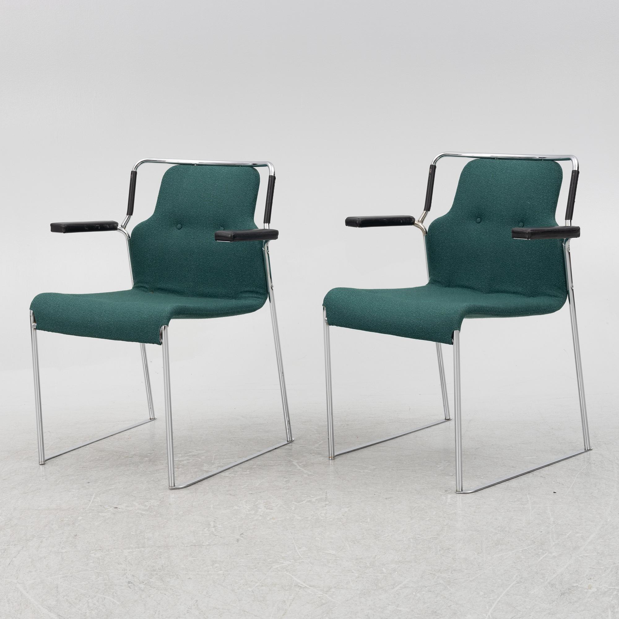 Bruno Mathsson, a set of 10  "Mia" chairs, Bruno Mathsson International.