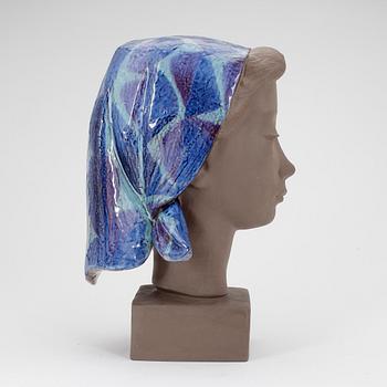 FIGURIN, lergods, Johannes Hedegaard, Aluminia, Danmark, sign o numr 159/2897.