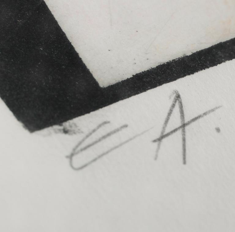 ALBERT JOHANSSON, färglitografi, signerad, EA.