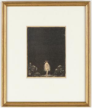 JOHN BAUER, 10 litografier, ur sviten "Troll", osignerade.
