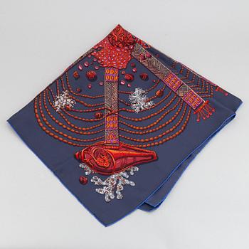 Hermès, a silk scarf 'Chemins de Corail'.