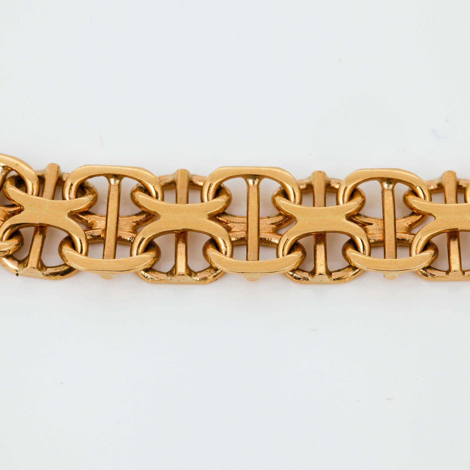 COLLIER, 18k guld.  Vikt ca19g.
