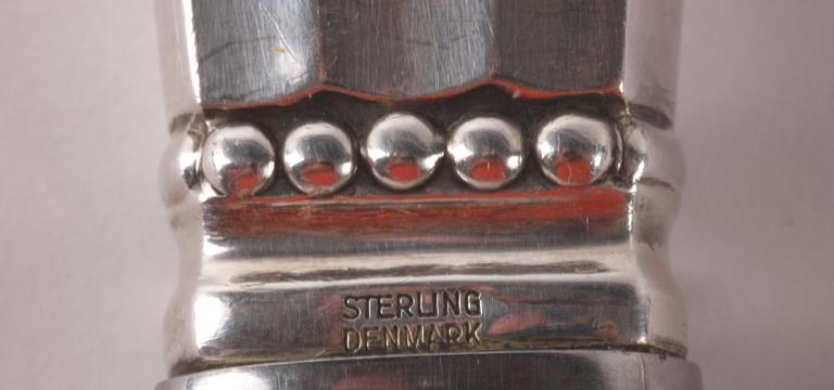 SERVERINGSBESTICK, 2 del, sterling, Georg Jensen, "Konge", Danmark.