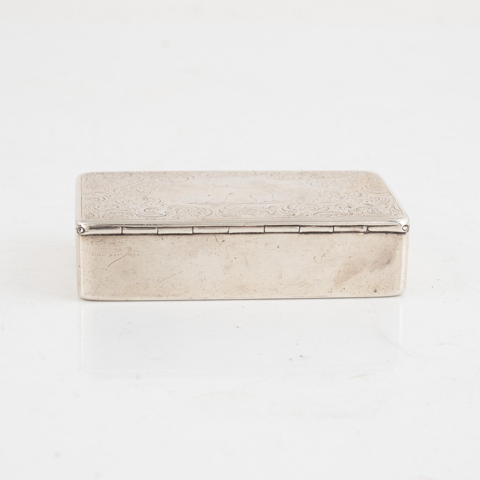 A Swedish Silver Snuff Box, 1846.