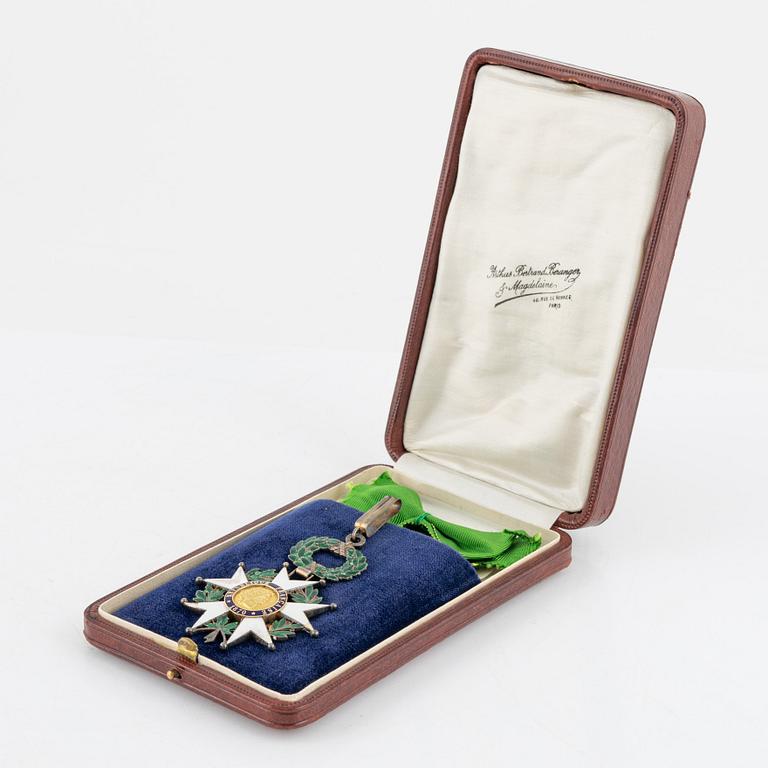 Hederslegionen, Frankrike, kommendörstecken, i etui.