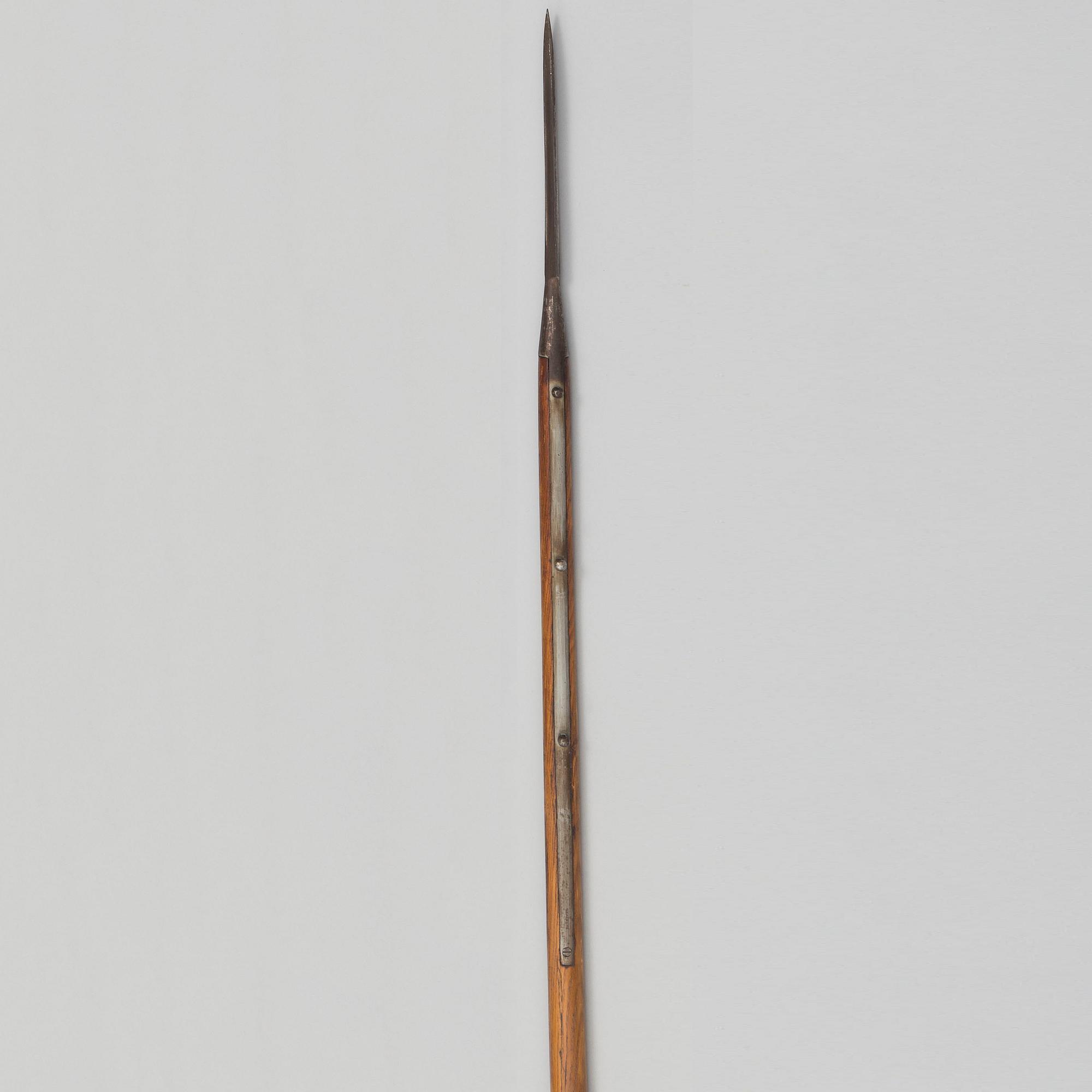 LANS, svensk, m/1851 för Livgardet till häst, stålskodd stång.