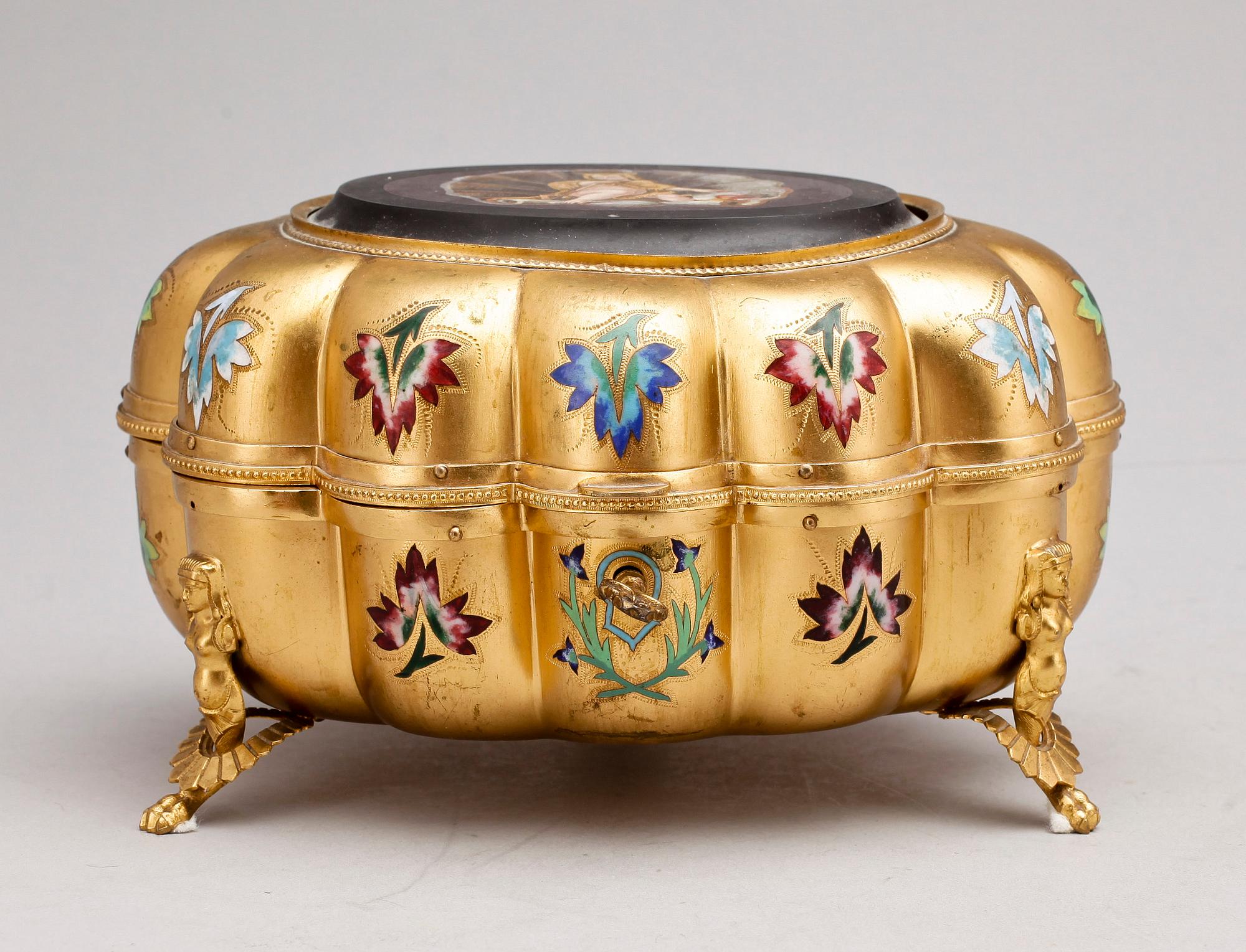 SKRIN, pietra dura, Italien, sent 1800-tal.