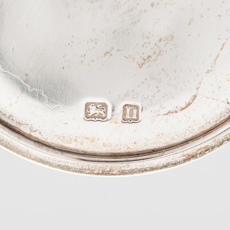 VINKARAFF, sterling silver och glas, Elkington & Co, Birmingham, England 1912.