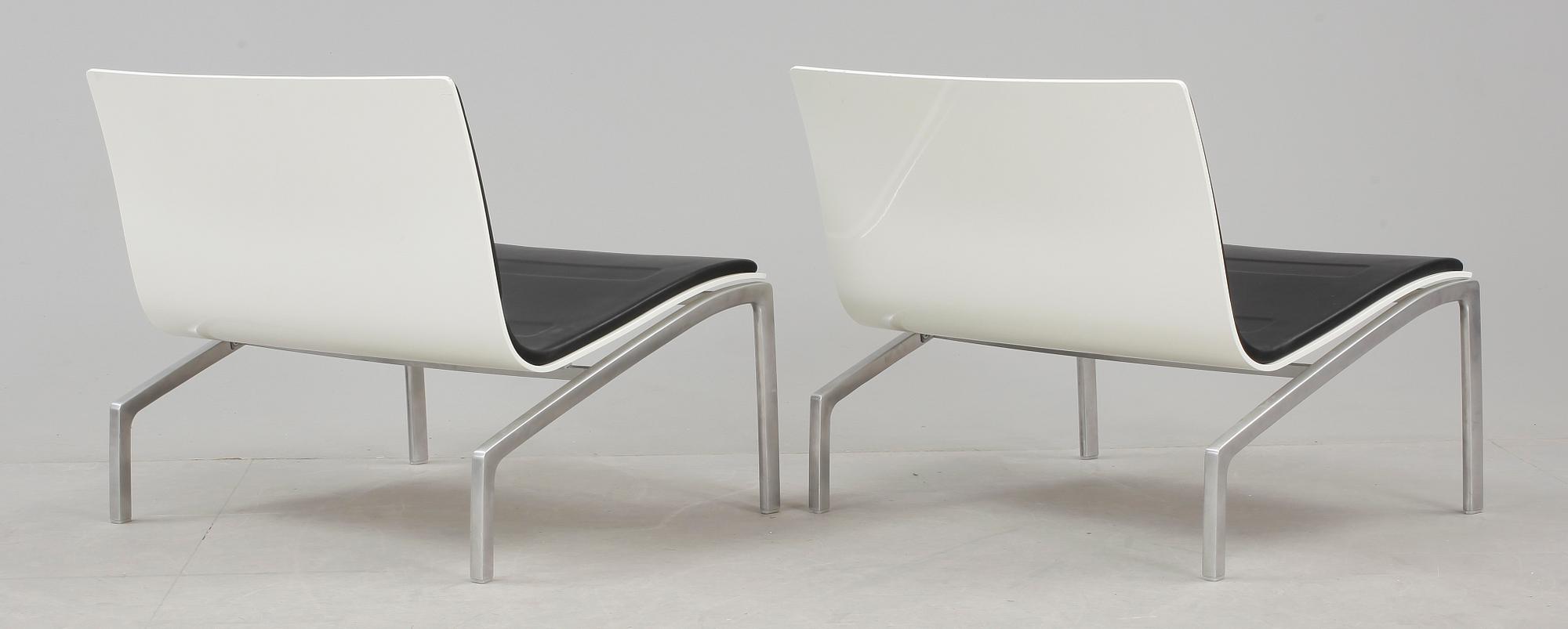 FÅTÖLJER, ett par, PL100/Lissoni, Piero Lissoni för Fritz Hansen, 2006.