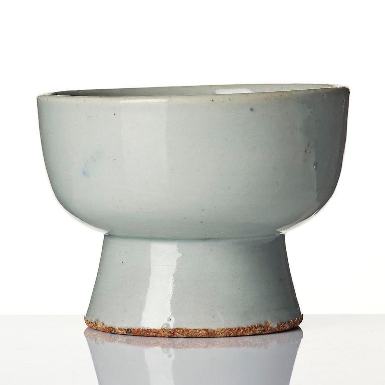 Offerskål, porslin. Korea, Joseon, 1800-tal.